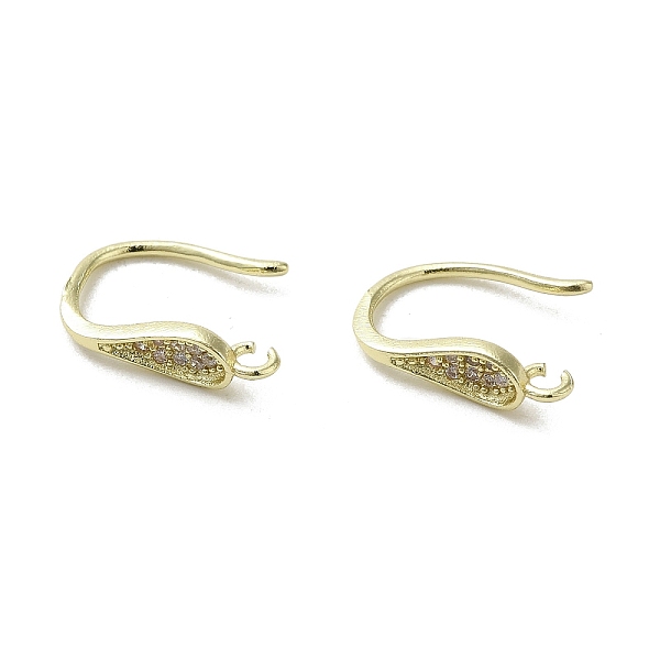 PandaHall Brass Micro Pave Cubic Zirconia Earring Hooks, Long-Lasting Plated, Leaf, 14.5x4mm, Hole: 1.5mm, Pin: 0.9mm Brass+Cubic Zirconia...
PandaHall Brass Micro Pave Cubic Zirconia Earring Hooks, Long-Lasting Plated, Leaf, 14.5x4mm, Hole: 1.5mm, Pin: 0.9mm Brass+Cubic Zirconia...