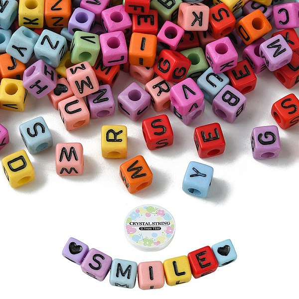 PandaHall DIY Bracelet Making Kits, Including Letter & Heart Cube Acrylic Beads, Elastic Thread, Mixed Color, 330Pcs/bag Acrylic Cube..., Multicolor
PandaHall DIY Bracelet Making Kits, Including Letter & Heart Cube Acrylic Beads, Elastic Thread, Mixed Color, 330Pcs/bag Acrylic Cube..., Multicolor