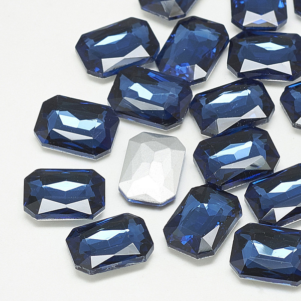 PandaHall Pointed Back Glass Rhinestone Cabochons, Faceted, Rectangle Octagon, Montana, 14x10x4mm Glass Rhinestone Octagon Blue
PandaHall Pointed Back Glass Rhinestone Cabochons, Faceted, Rectangle Octagon, Montana, 14x10x4mm Glass Rhinestone Octagon Blue