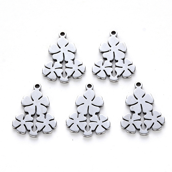 PandaHall 304 Stainless Steel Pendants, Laser Cut, Flower, Stainless Steel Color, 17x14x1mm, Hole: 1.8mm 304 Stainless Steel Flower
PandaHall 304 Stainless Steel Pendants, Laser Cut, Flower, Stainless Steel Color, 17x14x1mm, Hole: 1.8mm 304 Stainless Steel Flower