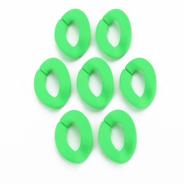PandaHall Opaque Spray Painted Acrylic Linking Rings, Fluorescence, Quick Link Connectors, for Curb Chains Making, Unwelded, Twist, Spring..., Green
PandaHall Opaque Spray Painted Acrylic Linking Rings, Fluorescence, Quick Link Connectors, for Curb Chains Making, Unwelded, Twist, Spring..., Green