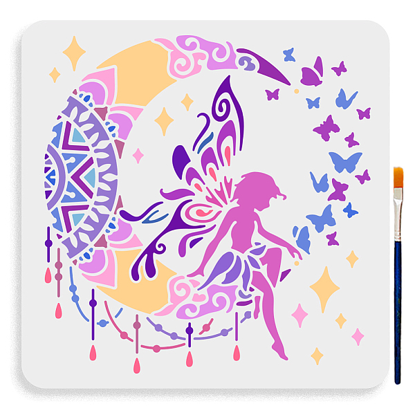 PandaHall MAYJOYDIY Mandala Moon Butterfly Fairy Stencil 11.8×11.8inch Large Floral Fairy Moon Stencil with Paint Brush Fantastic Butterfly...
PandaHall MAYJOYDIY Mandala Moon Butterfly Fairy Stencil 11.8×11.8inch Large Floral Fairy Moon Stencil with Paint Brush Fantastic Butterfly...