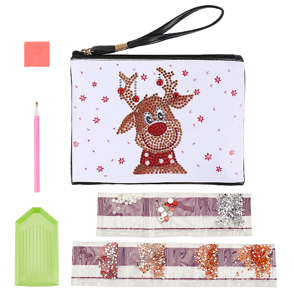 PandaHall DIY Diamond Painting Stickers Kits, with Diamond Painting Bag, Rhinestones, Diamond Sticky Pen, Tray Plate and Glue Clay, Elk..., White
PandaHall DIY Diamond Painting Stickers Kits, with Diamond Painting Bag, Rhinestones, Diamond Sticky Pen, Tray Plate and Glue Clay, Elk..., White
