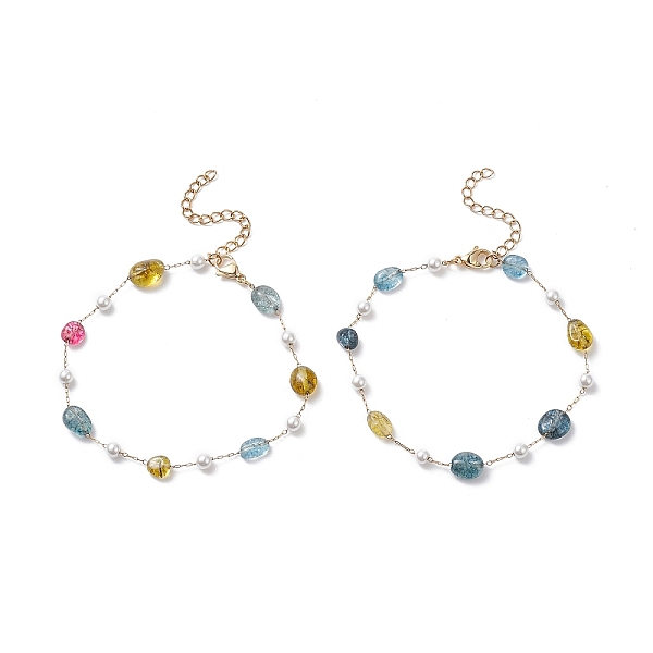 PandaHall Natural Mixed Gemstone Nuggets & Glass Beaded Anklet, Ion Plating(IP) 316 Surgical Stainless Steel Jewelry for Women, 8-1/8 inch...
PandaHall Natural Mixed Gemstone Nuggets & Glass Beaded Anklet, Ion Plating(IP) 316 Surgical Stainless Steel Jewelry for Women, 8-1/8 inch...