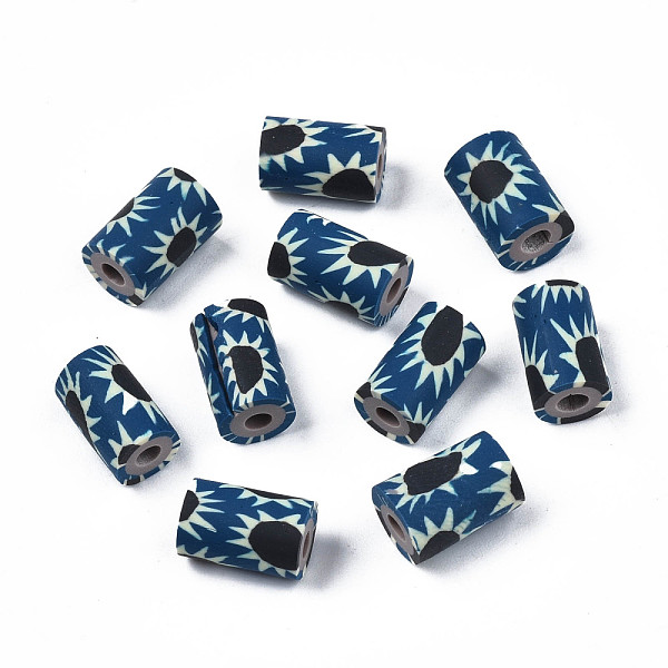 PandaHall Handmade Polymer Clay Beads, Column with Jewelry Crafts Pattern, Prussian Blue, 11x6~7.5mm, Hole: 2~3mm Polymer Clay Column
PandaHall Handmade Polymer Clay Beads, Column with Jewelry Crafts Pattern, Prussian Blue, 11x6~7.5mm, Hole: 2~3mm Polymer Clay Column