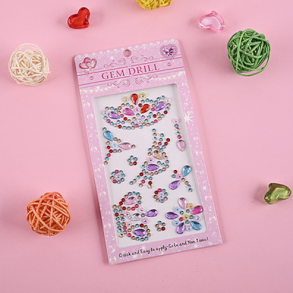 PandaHall Self Adhesive Mobile Phone Stickers, Acrylic Rhinestone Stickers, Rectangle with Crown & Dragonfly Pattern, Colorful, 17.1x8.6cm...
PandaHall Self Adhesive Mobile Phone Stickers, Acrylic Rhinestone Stickers, Rectangle with Crown & Dragonfly Pattern, Colorful, 17.1x8.6cm...