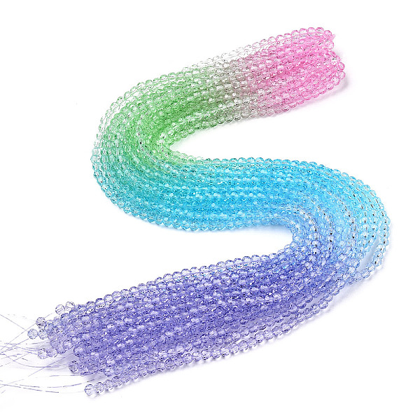 PandaHall Transparent Glass Beads Strands, Segmented Multi-color Beads, Faceted(32 Facets), Round, Medium Purple, 4~4.5mm, Hole: 1mm, about...
PandaHall Transparent Glass Beads Strands, Segmented Multi-color Beads, Faceted(32 Facets), Round, Medium Purple, 4~4.5mm, Hole: 1mm, about...