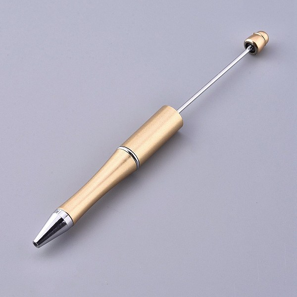 PandaHall Plastic Beadable Pens, Shaft Black Ink Ballpoint Pen, for DIY Pen Decoration, Goldenrod, 144x12mm, The Middle Pole: 2mm Plastic..., Gold
PandaHall Plastic Beadable Pens, Shaft Black Ink Ballpoint Pen, for DIY Pen Decoration, Goldenrod, 144x12mm, The Middle Pole: 2mm Plastic..., Gold