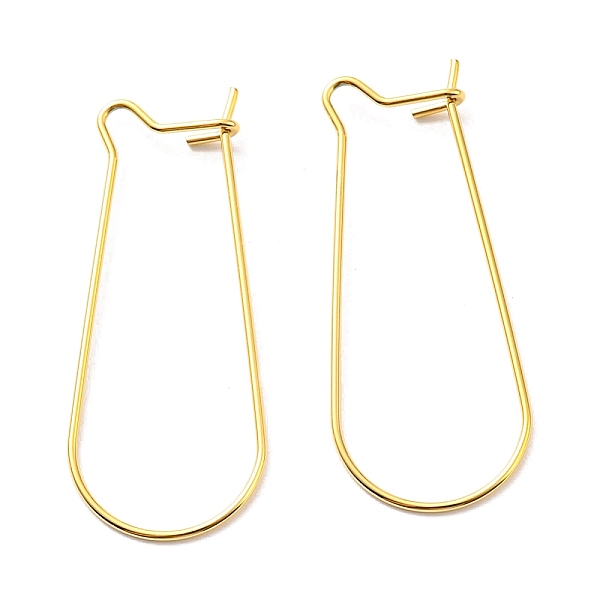 PandaHall 304 Stainless Steel Hoop Earring Findings, Kidney Ear Wire, Real 14K Gold Plated, 33x13.5mm 304 Stainless Steel
PandaHall 304 Stainless Steel Hoop Earring Findings, Kidney Ear Wire, Real 14K Gold Plated, 33x13.5mm 304 Stainless Steel