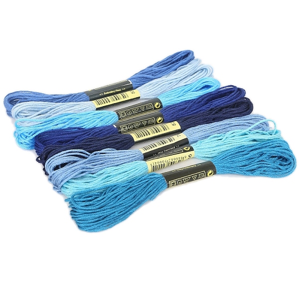 PandaHall Cotton Crochet Threads, Embroidery Threads, Yarn for Lace Hand Knitting, Blue, 1.4mm, about 8.20 Yards(7.5m)/skein, 8 skeins/set...
PandaHall Cotton Crochet Threads, Embroidery Threads, Yarn for Lace Hand Knitting, Blue, 1.4mm, about 8.20 Yards(7.5m)/skein, 8 skeins/set...