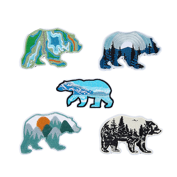 PandaHall HOBBIESAY 5Pcs 5 Style Iron On Polar Bear Patches Wild Animals Badge Sew On Emblem Computerized Embroidery Cloth Patches for Vest..., Multicolor
PandaHall HOBBIESAY 5Pcs 5 Style Iron On Polar Bear Patches Wild Animals Badge Sew On Emblem Computerized Embroidery Cloth Patches for Vest..., Multicolor