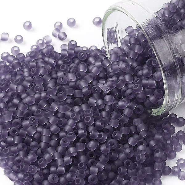 PandaHall TOHO Round Seed Beads, Japanese Seed Beads, (19F) Transparent Frost Sugar Plum, 11/0, 2.2mm, Hole: 0.8mm, about 50000pcs/pound..., Purple
PandaHall TOHO Round Seed Beads, Japanese Seed Beads, (19F) Transparent Frost Sugar Plum, 11/0, 2.2mm, Hole: 0.8mm, about 50000pcs/pound..., Purple