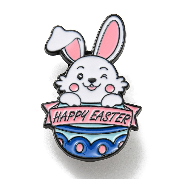 PandaHall Easter Rabbit Egg Flower Enamel Pins, Lovely Bunny Badge, Black Alloy Brooch for Backpack Clothes, Rabbit, 32x21.5x1.5mm...
PandaHall Easter Rabbit Egg Flower Enamel Pins, Lovely Bunny Badge, Black Alloy Brooch for Backpack Clothes, Rabbit, 32x21.5x1.5mm...
