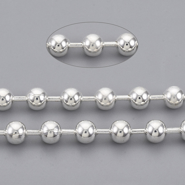 PandaHall Brass Ball Chains, Long-Lasting Plated, Soldered, with Spool, Cadmium Free & Lead Free, Silver, 4.5mm, about 150.91 Feet(46m)/roll...
PandaHall Brass Ball Chains, Long-Lasting Plated, Soldered, with Spool, Cadmium Free & Lead Free, Silver, 4.5mm, about 150.91 Feet(46m)/roll...