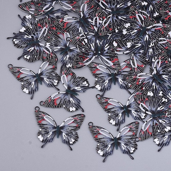 PandaHall Printed Brass Pendants, Etched Metal Embellishments, Butterfly, Black, 16.5x19x0.3mm, Hole: 1.5mm Brass Butterfly Black
PandaHall Printed Brass Pendants, Etched Metal Embellishments, Butterfly, Black, 16.5x19x0.3mm, Hole: 1.5mm Brass Butterfly Black