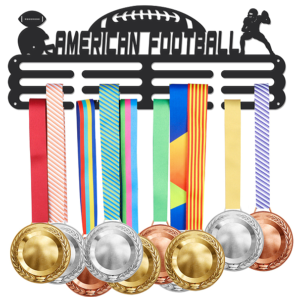 PandaHall Iron Medal Hanger Holder Display Wall Rack, 3-Line, with Screws, Black, Sports, 400x150mm Iron Sports Black
PandaHall Iron Medal Hanger Holder Display Wall Rack, 3-Line, with Screws, Black, Sports, 400x150mm Iron Sports Black