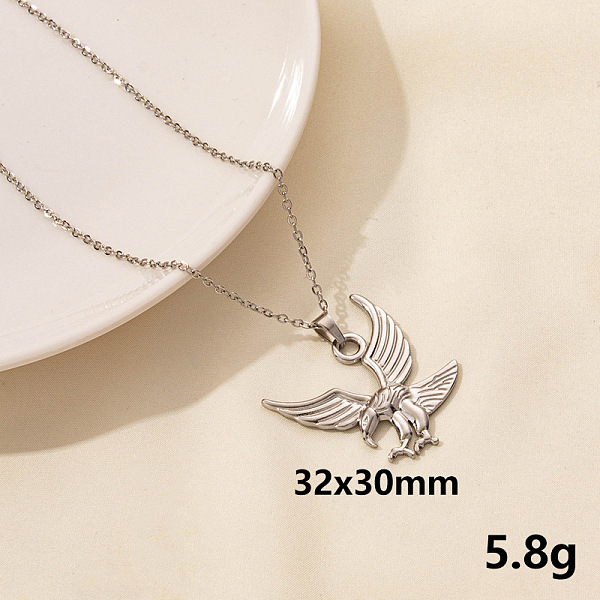 PandaHall Animal Stainless Steel Eagle Pendant Necklace for Women, Trendy Lock Chain Jewelry Stainless Steel Eagle
PandaHall Animal Stainless Steel Eagle Pendant Necklace for Women, Trendy Lock Chain Jewelry Stainless Steel Eagle