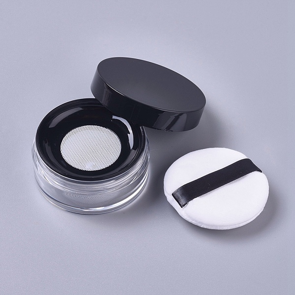 PandaHall Reusable Plastic Loose Powder Bottles, Empty Bottles, DIY Makeup Powder Case, with Sponge Powder Puff, Mirror and Sifter, Black...
PandaHall Reusable Plastic Loose Powder Bottles, Empty Bottles, DIY Makeup Powder Case, with Sponge Powder Puff, Mirror and Sifter, Black...