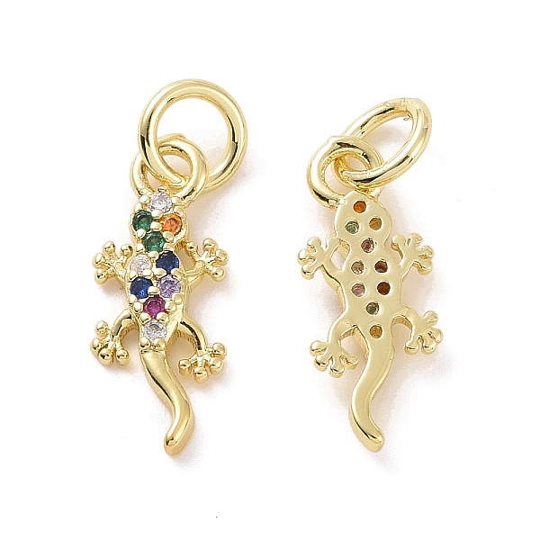 PandaHall Brass Micro Pave Colorful Cubic Zirconia Charms, with Jump Ring, Gecko, Real 18K Gold Plated, 15x5x2mm, Hole: 3.2mm Brass+Cubic...
PandaHall Brass Micro Pave Colorful Cubic Zirconia Charms, with Jump Ring, Gecko, Real 18K Gold Plated, 15x5x2mm, Hole: 3.2mm Brass+Cubic...