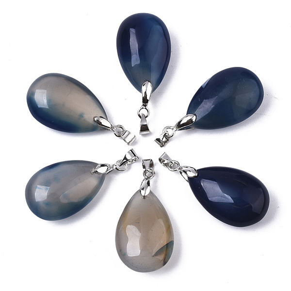 PandaHall Natural Agate Pendants, with Stainless Steel Pinch Bails, Dyed & Heated, Teardrop, Stainless Steel Color, 24x15x9~10mm, Hole...
PandaHall Natural Agate Pendants, with Stainless Steel Pinch Bails, Dyed & Heated, Teardrop, Stainless Steel Color, 24x15x9~10mm, Hole...