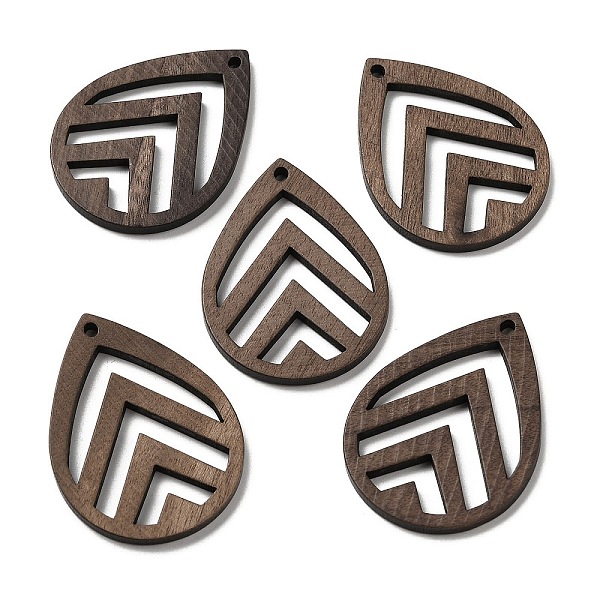 PandaHall Walnut Wood Hollow Pendants, Teardrop Charms, Undyed, Coffee, 37.5x27.5x2mm, Hole: 1.8mm Wood Teardrop Brown
PandaHall Walnut Wood Hollow Pendants, Teardrop Charms, Undyed, Coffee, 37.5x27.5x2mm, Hole: 1.8mm Wood Teardrop Brown