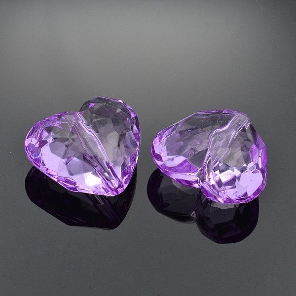 PandaHall Transparent Acrylic Beads, Heart, Orchid, about 25mm long, 28.5mm wide, 16mm thick, hole: 3mm Acrylic Heart Purple
PandaHall Transparent Acrylic Beads, Heart, Orchid, about 25mm long, 28.5mm wide, 16mm thick, hole: 3mm Acrylic Heart Purple