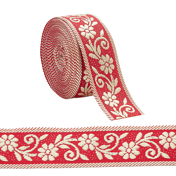 PandaHall AHANDMAKER 5 Yards 1.2inch Fabric Embroidered Trim, Vintage Jacquard Ribbon Metallic Gold Floral Sewing Woven Trim Emobridered..., Red
PandaHall AHANDMAKER 5 Yards 1.2inch Fabric Embroidered Trim, Vintage Jacquard Ribbon Metallic Gold Floral Sewing Woven Trim Emobridered..., Red
