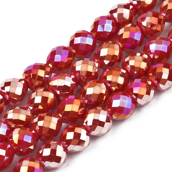 PandaHall Electroplate Opaque Solid Color Glass Beads Strands, AB Color Plated, Faceted, Strawberry, Dark Red, 6x6mm, Hole: 1.4mm, about...
PandaHall Electroplate Opaque Solid Color Glass Beads Strands, AB Color Plated, Faceted, Strawberry, Dark Red, 6x6mm, Hole: 1.4mm, about...