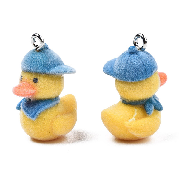 PandaHall Flocky Resin Pendants, with Platinum Plated Iron Loops, Duck with Steel Blue Cap, Gold, 29.5x21x17mm, Hole: 2.5mm Iron+Resin Duck...
PandaHall Flocky Resin Pendants, with Platinum Plated Iron Loops, Duck with Steel Blue Cap, Gold, 29.5x21x17mm, Hole: 2.5mm Iron+Resin Duck...