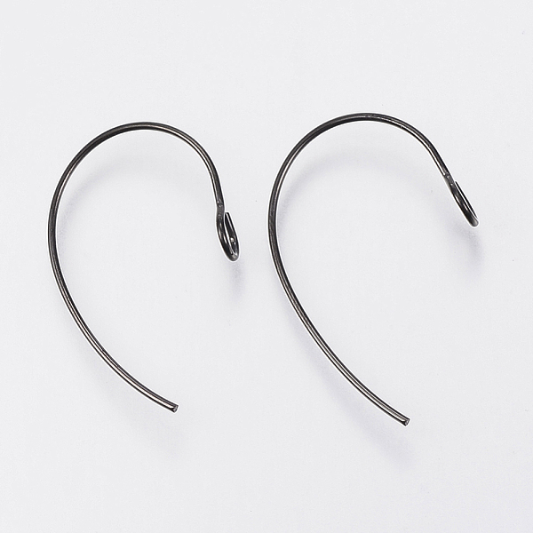 PandaHall 304 Stainless Steel Earring Hooks, with Vertical Loop, Electrophoresis Black, 25x14x4mm, Hole: 3mm, 21 Gauge, Pin: 0.7mm 304...
PandaHall 304 Stainless Steel Earring Hooks, with Vertical Loop, Electrophoresis Black, 25x14x4mm, Hole: 3mm, 21 Gauge, Pin: 0.7mm 304...
