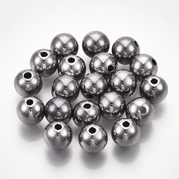 PandaHall UV Plating ABS Plastic Beads, Round, Gunmetal Plated, 19.5~20x19mm, Hole: 3mm ABS Plastic Round
PandaHall UV Plating ABS Plastic Beads, Round, Gunmetal Plated, 19.5~20x19mm, Hole: 3mm ABS Plastic Round