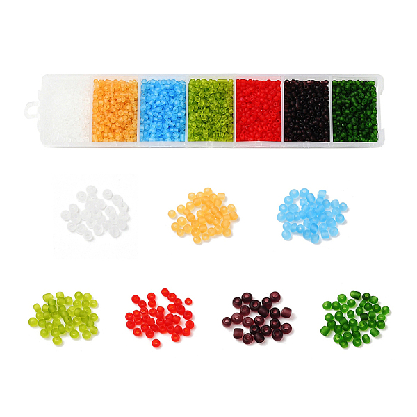 PandaHall 3500Pcs 7 Colors 12/0 Glass Round Seed Beads, Frosted Colours Round Hole Beads, Small Craft Beads, for DIY Jewelry Making, Mixed..., Multicolor
PandaHall 3500Pcs 7 Colors 12/0 Glass Round Seed Beads, Frosted Colours Round Hole Beads, Small Craft Beads, for DIY Jewelry Making, Mixed..., Multicolor
