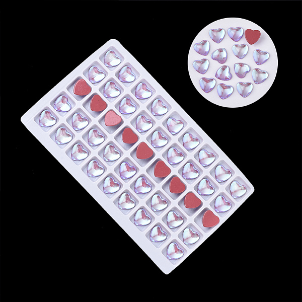 PandaHall Transparent K9 Glass Cabochons, Flat Back, Heart, Indian Red, 10x10x4.5mm, about 45pcs/bag Glass Heart Red
PandaHall Transparent K9 Glass Cabochons, Flat Back, Heart, Indian Red, 10x10x4.5mm, about 45pcs/bag Glass Heart Red