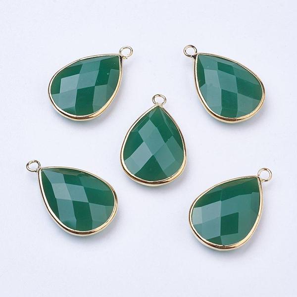 PandaHall Golden Tone Brass Glass Teardrop Pendants, Faceted, Olive Drab, 18x10x5mm, Hole: 2mm Brass+Glass Teardrop Green
PandaHall Golden Tone Brass Glass Teardrop Pendants, Faceted, Olive Drab, 18x10x5mm, Hole: 2mm Brass+Glass Teardrop Green