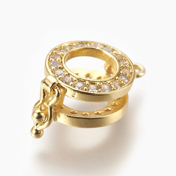 PandaHall Brass Micro Pave Cubic Zirconia Enhancer Shortener Bails, Hinged Pendant Bails, with Loop, Flat Round, Clear, Real 18K Gold Plated...
PandaHall Brass Micro Pave Cubic Zirconia Enhancer Shortener Bails, Hinged Pendant Bails, with Loop, Flat Round, Clear, Real 18K Gold Plated...