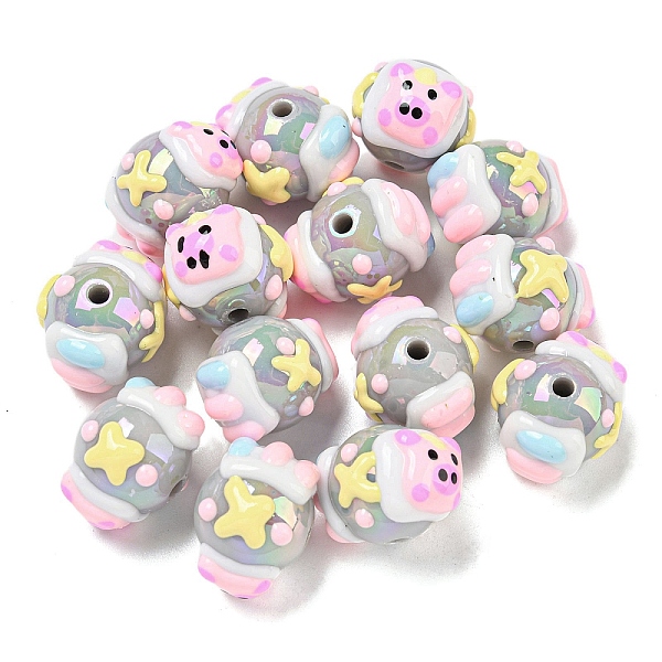 PandaHall Hand Painted Acrylic with Enamel Beads, Cartoon, Silver, 15x17~18.5x18~20.5mm, Hole: 2.7mm Acrylic Others Silver
PandaHall Hand Painted Acrylic with Enamel Beads, Cartoon, Silver, 15x17~18.5x18~20.5mm, Hole: 2.7mm Acrylic Others Silver
