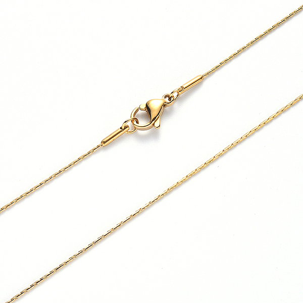 PandaHall Vacuum Plating 304 Stainless Steel Coreana Chain Necklace, with Lobster Claw Clasp, Golden, 19.68 inch(50cm)x1.6mm Stainless Steel
PandaHall Vacuum Plating 304 Stainless Steel Coreana Chain Necklace, with Lobster Claw Clasp, Golden, 19.68 inch(50cm)x1.6mm Stainless Steel