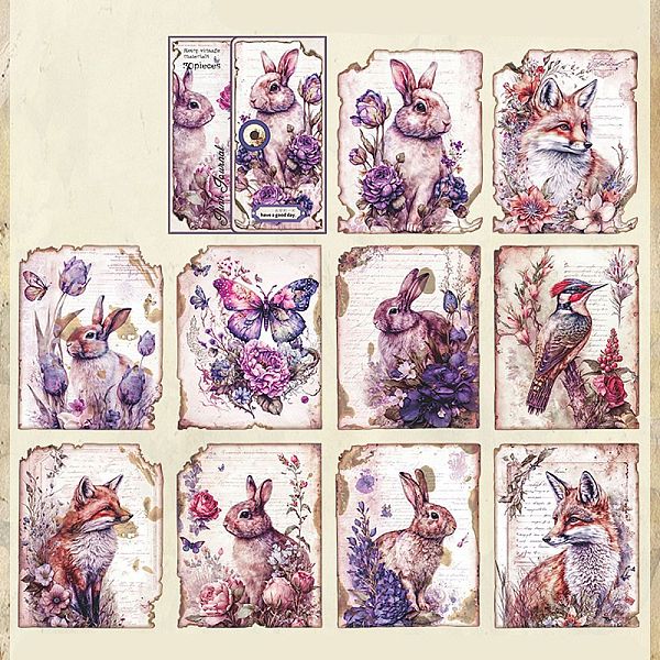 PandaHall 30 Sheets 10 Styles Retro Flower Scrapbook Paper Pads, Vintage Floral Paper for DIY Album Scrapbook, Background Paper, Diary...
PandaHall 30 Sheets 10 Styles Retro Flower Scrapbook Paper Pads, Vintage Floral Paper for DIY Album Scrapbook, Background Paper, Diary...