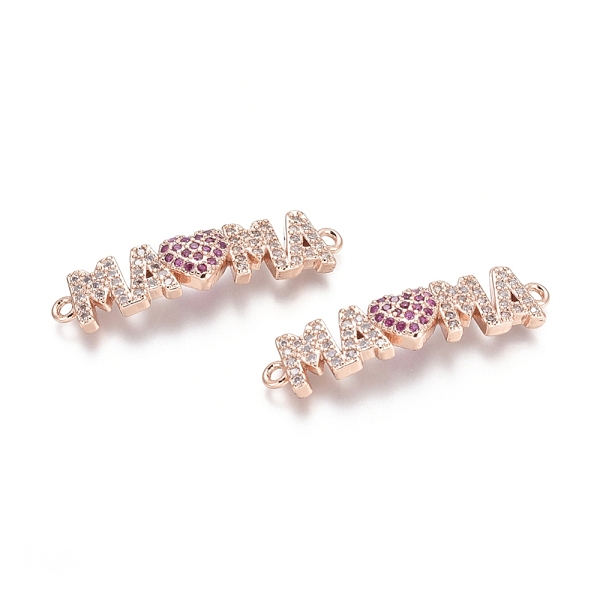 PandaHall Brass Micro Pave Cubic Zirconia Links connectors, Word MAMA and Heart, for Mother's Day, Colorful, Mixed Color, 7.5x30.5x4.5mm...
PandaHall Brass Micro Pave Cubic Zirconia Links connectors, Word MAMA and Heart, for Mother's Day, Colorful, Mixed Color, 7.5x30.5x4.5mm...