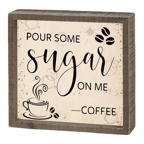 PandaHall CHGCRAFT 8x8Inch Inset Box Sign "Pour Some Sugar on Me-Coffee " Display Board Sign Coffee Bar Art Sign Home Decor for Farmhouse..., Orange
PandaHall CHGCRAFT 8x8Inch Inset Box Sign "Pour Some Sugar on Me-Coffee " Display Board Sign Coffee Bar Art Sign Home Decor for Farmhouse..., Orange