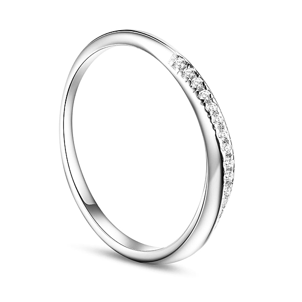 PandaHall SHEGRACE Classic Rhodium Plated 925 Sterling Silver Finger Ring, with Wave Micro Pave AAA Cubic Zirconia, Platinum, 17mm Sterling..., Clear
PandaHall SHEGRACE Classic Rhodium Plated 925 Sterling Silver Finger Ring, with Wave Micro Pave AAA Cubic Zirconia, Platinum, 17mm Sterling..., Clear