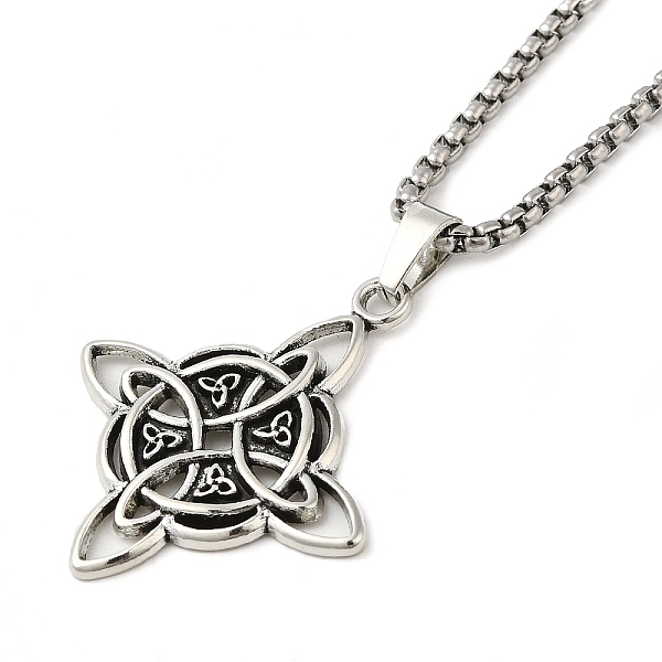 PandaHall 201 Stainless Steel Pendant Necklaces, Witches Knot Wiccan Symbol, Antique Silver, 23.31 inch(59.2cm) 201 Stainless Steel Trinity...
PandaHall 201 Stainless Steel Pendant Necklaces, Witches Knot Wiccan Symbol, Antique Silver, 23.31 inch(59.2cm) 201 Stainless Steel Trinity...