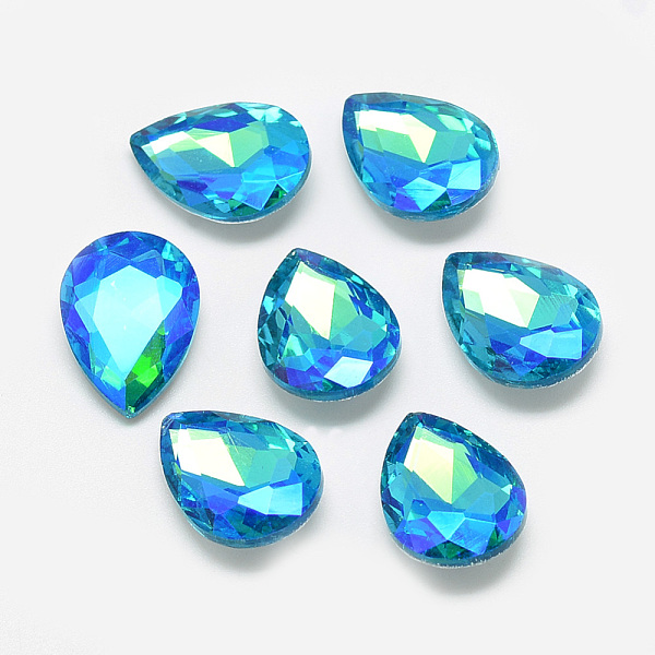PandaHall Pointed Back Glass Rhinestone Cabochons, Back Plated, Faceted, AB Color Plated, teardrop, Deep Sky Blue, 18x13x5.5mm Glass...
PandaHall Pointed Back Glass Rhinestone Cabochons, Back Plated, Faceted, AB Color Plated, teardrop, Deep Sky Blue, 18x13x5.5mm Glass...