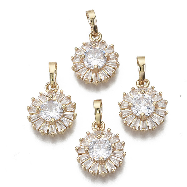 PandaHall Brass Micro Cubic Zirconia Charms, with Snap on Bails, Flat Round, Light Gold, Clear, 15x12x5mm, Hole: 6x4mm Brass+Cubic Zirconia...
PandaHall Brass Micro Cubic Zirconia Charms, with Snap on Bails, Flat Round, Light Gold, Clear, 15x12x5mm, Hole: 6x4mm Brass+Cubic Zirconia...