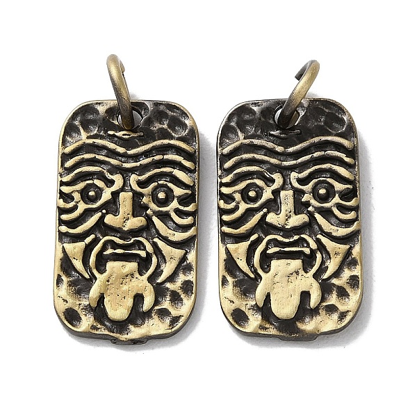 PandaHall Tibetan Style Brass Pendants, Cadmium Free & Lead Free, Rectangle with Human Face, Antique Bronze, 20x11x1.5mm, Hole: 4mm Brass...
PandaHall Tibetan Style Brass Pendants, Cadmium Free & Lead Free, Rectangle with Human Face, Antique Bronze, 20x11x1.5mm, Hole: 4mm Brass...