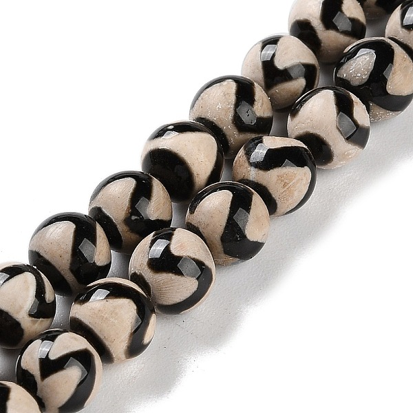 PandaHall Natural Tibetan Wave Pattern dZi Agate Beads Strands, Dyed & Heated, Round, Black, 10mm, Hole: 1mm, about 30~38pcs/strand...
PandaHall Natural Tibetan Wave Pattern dZi Agate Beads Strands, Dyed & Heated, Round, Black, 10mm, Hole: 1mm, about 30~38pcs/strand...