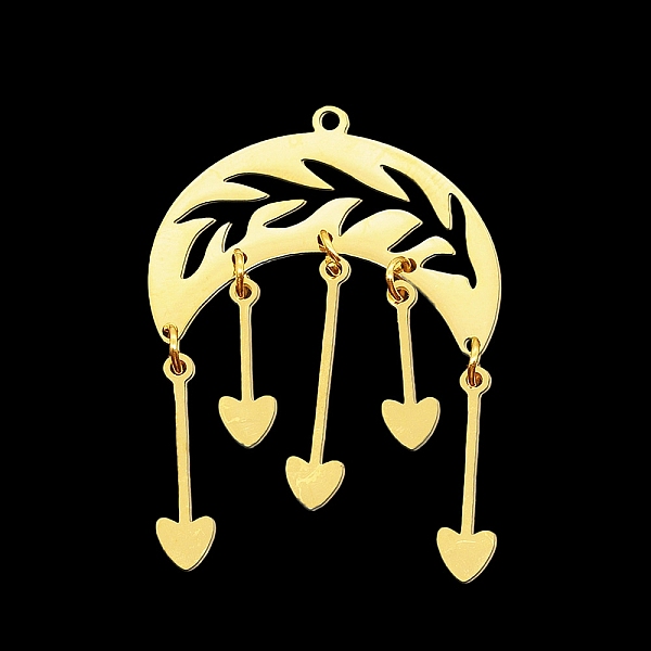 PandaHall 201 Stainless Steel Pendants, Laser Cut, Moon with Heart, Golden, 40mm, Hole: 1.5mm 201 Stainless Steel Moon
PandaHall 201 Stainless Steel Pendants, Laser Cut, Moon with Heart, Golden, 40mm, Hole: 1.5mm 201 Stainless Steel Moon