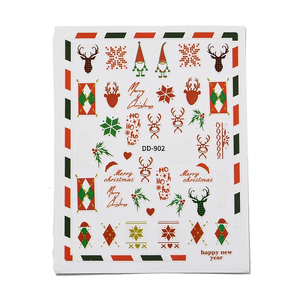 PandaHall Christmas Theme Nail Decals Stickers, PET Self-adhesive Nail Art Supplies, for Woman Girls DIY Nail Art Design, Mixed Shapes...
PandaHall Christmas Theme Nail Decals Stickers, PET Self-adhesive Nail Art Supplies, for Woman Girls DIY Nail Art Design, Mixed Shapes...