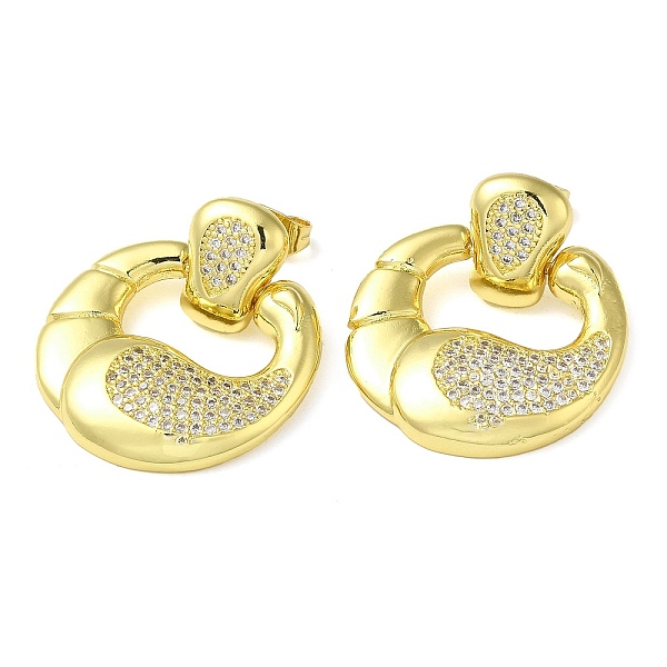 PandaHall Double Corn Brass Dangle Stud Earrings with Cubic Zirconia, Real 16K Gold Plated, 29x25mm Brass Corn Clear
PandaHall Double Corn Brass Dangle Stud Earrings with Cubic Zirconia, Real 16K Gold Plated, 29x25mm Brass Corn Clear