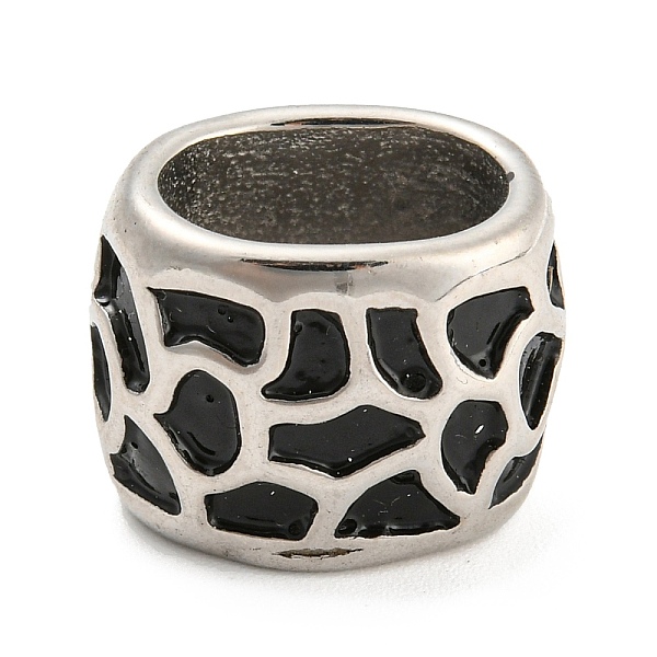 PandaHall 304 Stainless Steel Beads, with Enamel, Stainless Steel Color, Large Hole Beads, Rondelle, Black, 12x15.5x12mm, Hole: 11x7mm...
PandaHall 304 Stainless Steel Beads, with Enamel, Stainless Steel Color, Large Hole Beads, Rondelle, Black, 12x15.5x12mm, Hole: 11x7mm...